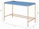 ACME Furniture Midriaks Gold/Navy Blue Writing Desk-4