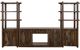 International Furniture Direct Balam Dark 80" Entertainment Center with Fireplace-1