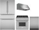 Thermador® 4 Piece Stainless Steel Gas Kitchen Package-0