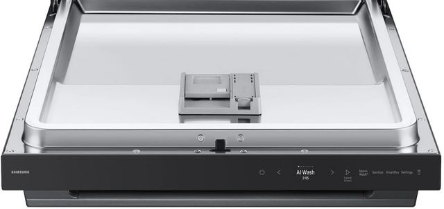 Samsung Bespoke AI 24" Fingerprint Resistant Matte Black Steel Top Control Built-In Smart Dishwasher-4