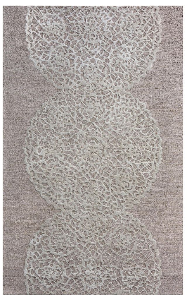 Rizzy Home Dimension Taupe 5' x 8' Rug-0