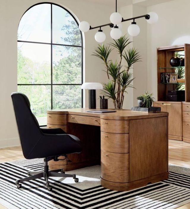 aspenhome® Caden Spiced Caramel 66'' Executive Desk-1
