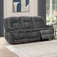 New Classic® Home Furnishings Stanwick Gray Power Reclining Sofa with Power Footrest-2