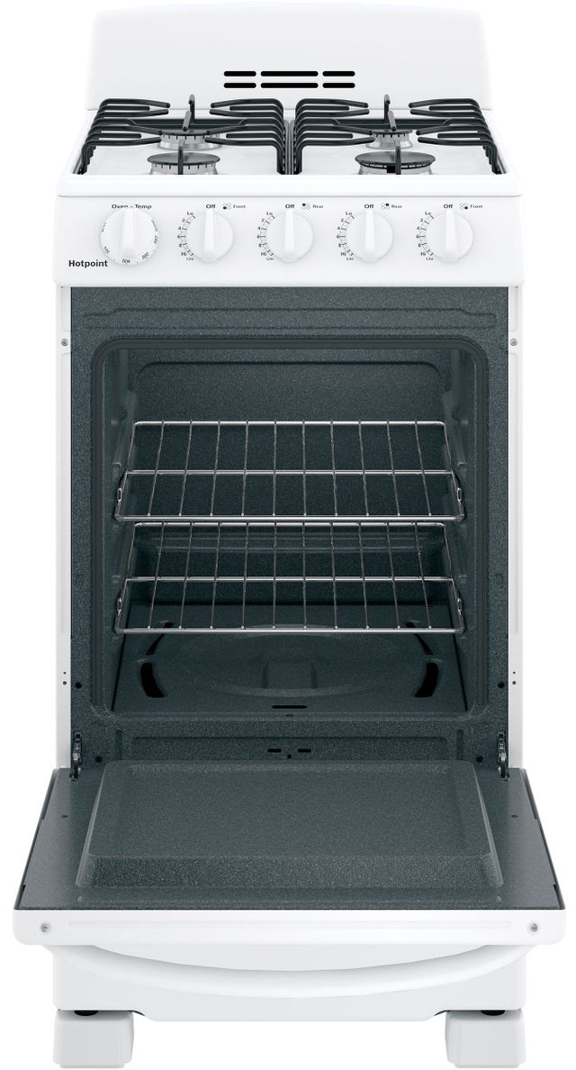 Hotpoint® 20" White Freestanding Gas Range-3