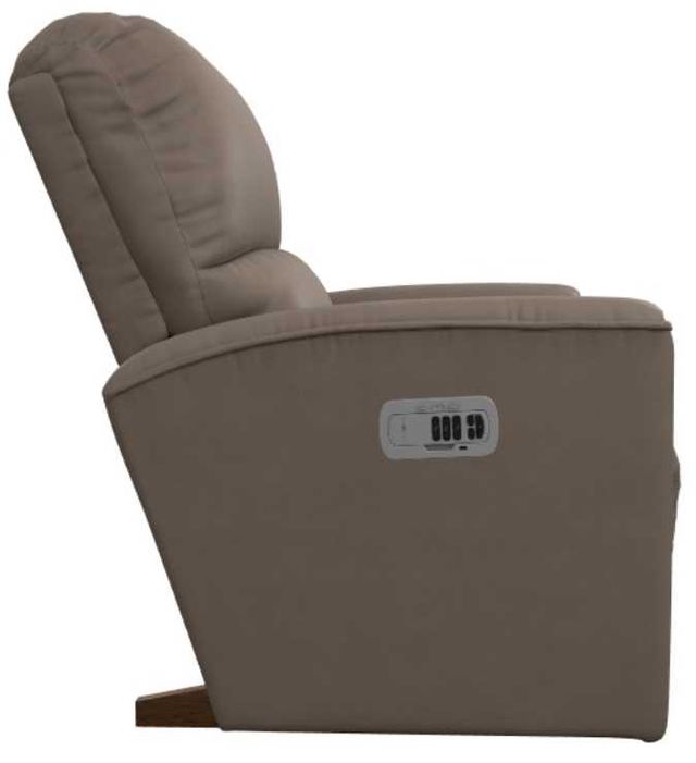 La-Z-Boy® Cade Stone Leather Power Rocking Recliner with Headrest-3