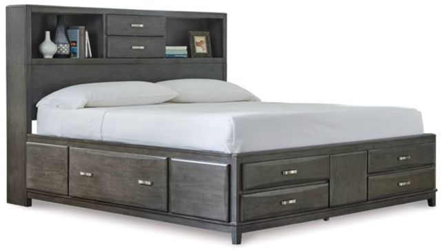 Signature Design by Ashley® Caitbrook 2-Piece Gray Queen Storage Bed Set-1