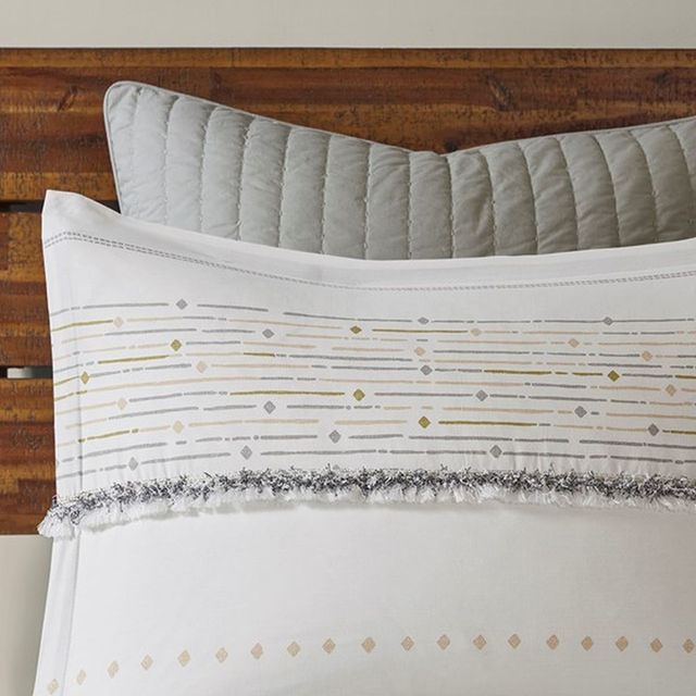Olliix by INK+IVY Multi Full/Queen Nea Cotton Printed Comforter Set-4