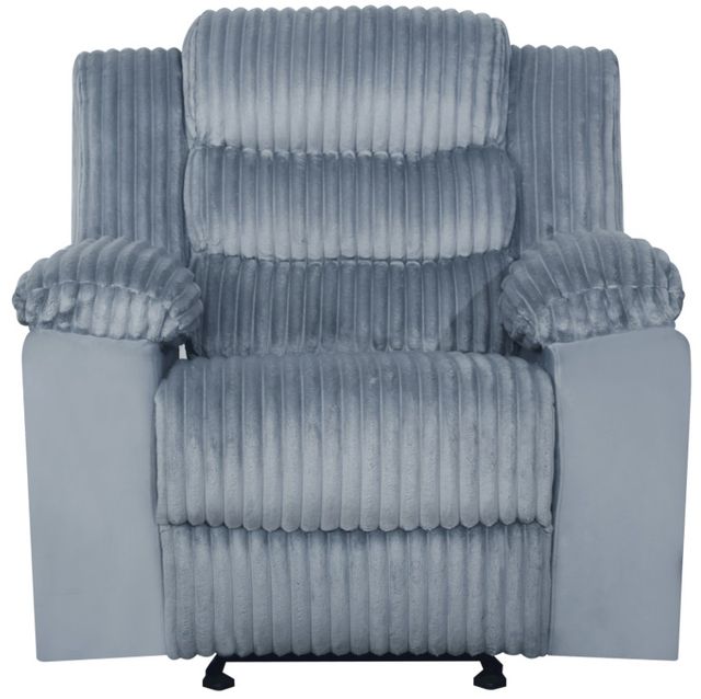 New Classic® Home Furnishings Willow Gray Manual Glider Recliner-2