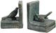 A & B Home Antique Blue/Gray L-Shaped Bookends-0
