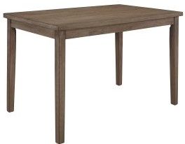 Mazin Furniture Ahmet 5 Piece Brown Dining Room Set-2