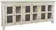 Jofran Inc. Rustic Shores Scrimshaw Cream 6-Door Low Accent Cabinet-0