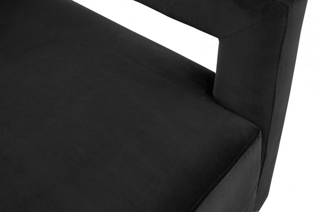 Meridian Furniture Armani Black Velvet Chair-2