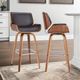 Armen Living Tyler Brown/Walnut Counter Stool-1