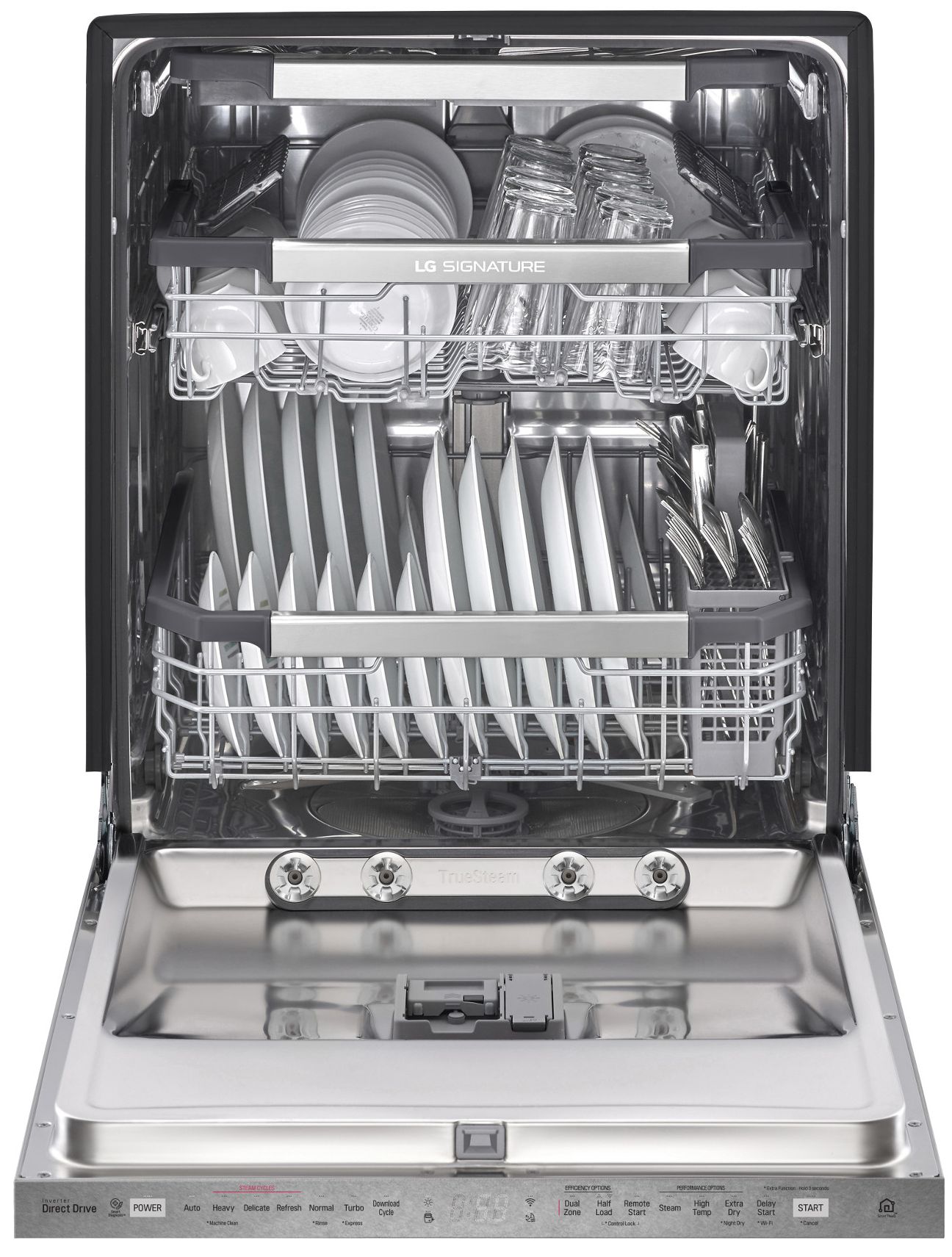 LG Signature 24" Textured Steel Built In Dishwasher - Thumbnail 4