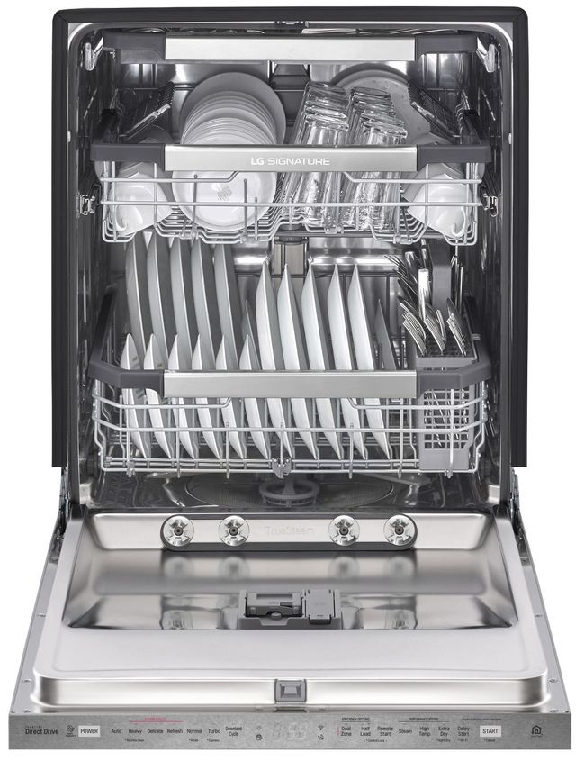 LG SIGNATURE 24" Textured Steel™ Built In Dishwasher-1