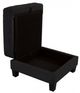 Furniture of America® Moretaine Black Storage Ottoman-4