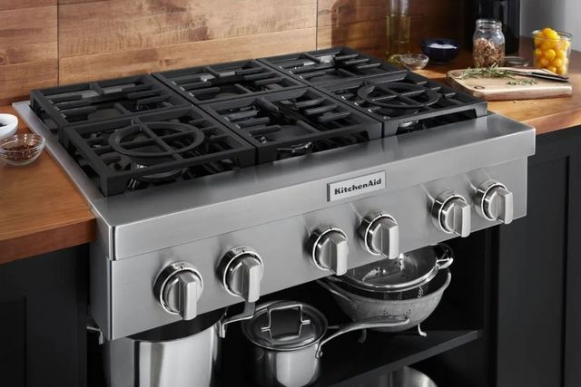 KitchenAid® 36" Stainless Steel Gas Rangetop-5