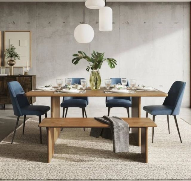 Jofran Inc. Urban Archive Maddox Blueberry Upholstered Dining Side Chair-1