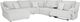 Signature Design by Ashley® Top Tier 6-Piece Alloy Left-Arm Facing Manual Reclining Sectional and Chaise-1