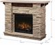 Dimplex® Fieldstone Natural Mantel Electric Fireplace-2