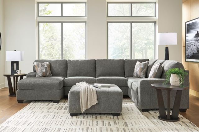 Signature Design by Ashley® Clarington 3-Piece Graystone Left Arm Facing Sectional and Chaise-2