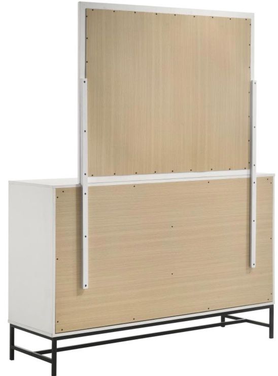 Coaster® Sonora White 6-drawer Dresser with Mirror-4