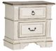 Liberty Furniture Abbey Park Antique White/Weathered Brown Nightstand-0