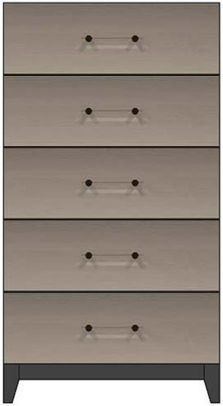 Country View Woodworking Customizable American Modern 5-Drawer Wood Legs Chest-0