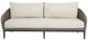 Sunset West Marbella Stone Gray Aluminum/Olefin Rope Outdoor Sofa with Echo Ash Cushion-1