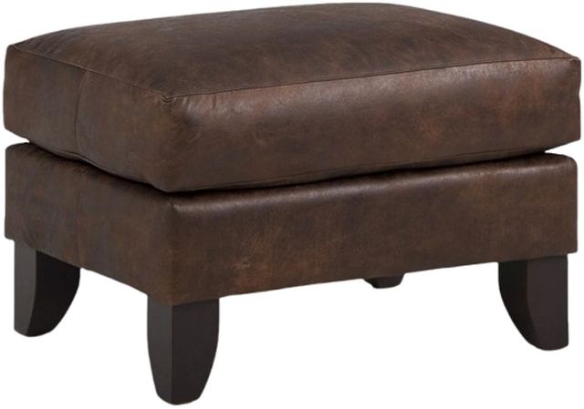 Smith Brothers Customizable 919 Collection Leather Ottoman-0