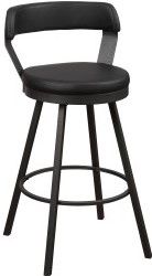 Mazin Furniture Appert Black 29 Inch Pub Height Side Dining Chair-1