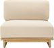 TOV Furniture Reavan Cream/Light Teak Fabric/Wooden Outdoor Lounge Chair-3