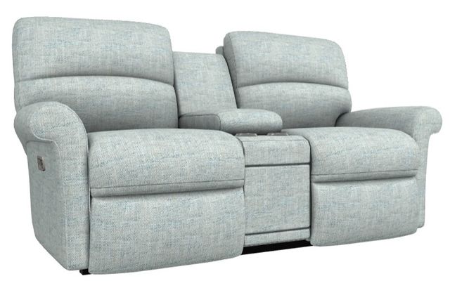 La-Z-Boy® Robin Mist Power Reclining Loveseat with Console, Headrest, and Lumbar-0