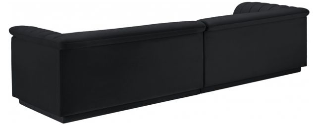 Meridian Furniture Cascade 2-Piece Black Velvet Sofa-3