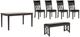 New Classic® Home Furnishings Gia 6-Piece Black/Dark Brown Dining Table Set-0