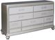Signature Design by Ashley® Coralayne 4-Piece Silver Queen Sleigh Bed Set-4