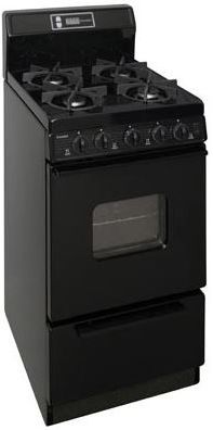 Premier 20" Black Freestanding Gas Range