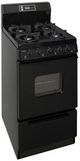 Premier 20" Black Freestanding Gas Range-0