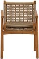 Dovetail Furniture Alea 2-Piece Natural/Sand Fabric/Wicker/Wooden Outdoor Dining Chair Set-2