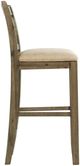 Elements International Stone Hazelnut/Tan Scroll Back Bar Stool-2