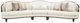 Michael Amini® Camellia Field 3-Piece Warm Pecan Sofa-2