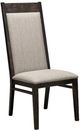Handstone Steel City Padded Back Side Chair in Leather-0