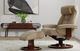 Fjords® Customizable Mustang R Classic Comfort Small Manual Reclining Chair with Footstool-2