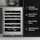 Element Cellara 24" 4.9 cu. ft. Stainless Steel Dual Zone Wine Cooler-5