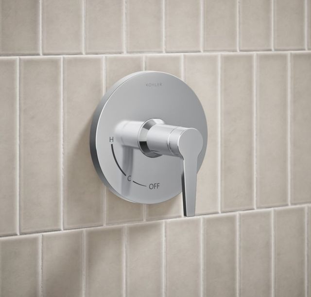 KOHLER® Pitch® Rite-Temp® Polished Chrome 1.75 GPM Shower Trim Kit-3