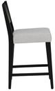 Powell® Cosgrove Black Upholstered Counter Stool-3