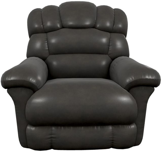 La-Z-Boy® Randell Dark Chocolate Leather Power Rocking Recliner with Headrest-1