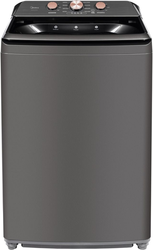 Midea 4.1 Cu. Ft. Metallic Gray Top Load Washer with Power Boost Agitator-0