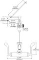 Elkay Chrome Service/Utility Single Hole Wall Mount Faucet with Wristblade Handle and Inlet-1