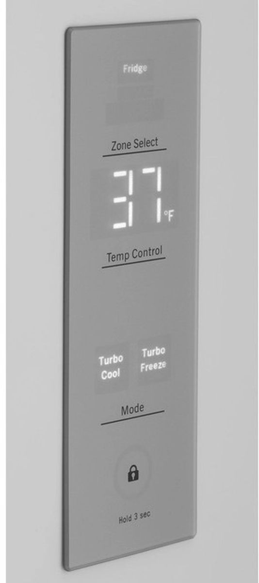 GE® 31 in. 17.7 Cu. Ft. Stainless Steel Counter Depth Bottom Freezer Refrigerator-7